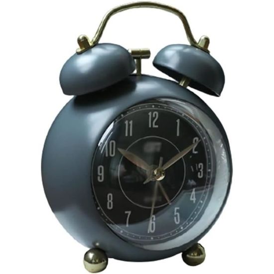 Reveil Simple AMIR Réveil Analogique, Silencieux, Sans Tic-tac, Petit Réveil De Reveil Vintage