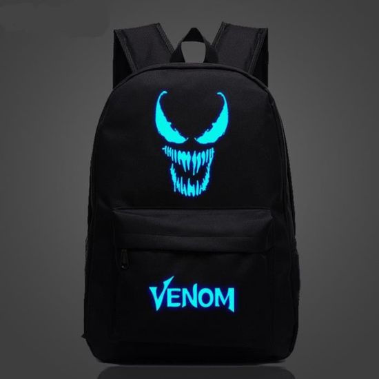 Marvel Venom Lumineux Sac à Dos Noir Cdiscount Bagagerie Maroquinerie