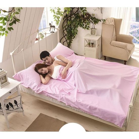 Sac de sales couchage rose