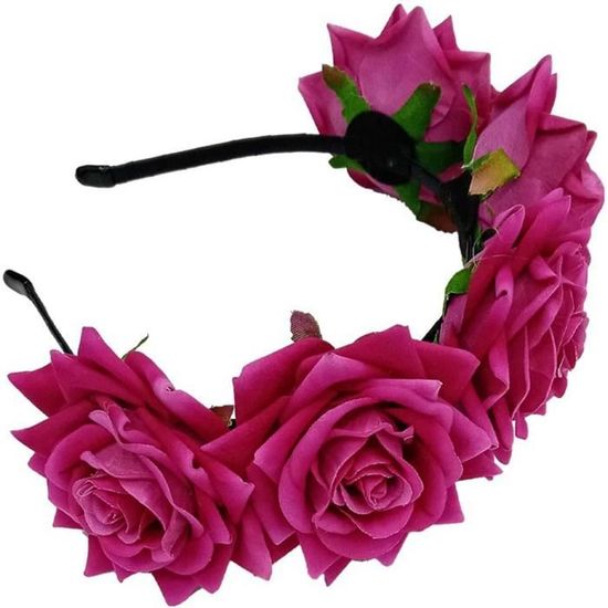 Serre Tete Petites Roses Rouges Serre-Tête Rembourré Rose Pour Décorations De Fête Pour Festivals De ...
