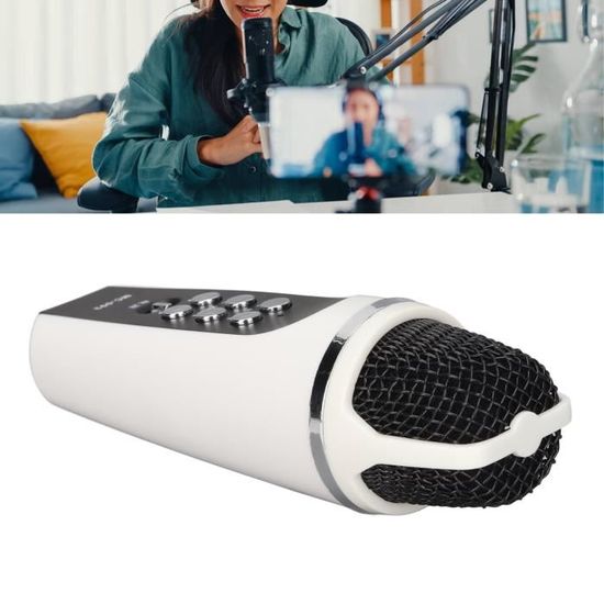 Microphone de karaoké pour enfants BigBen avec changeur de voix Rose
