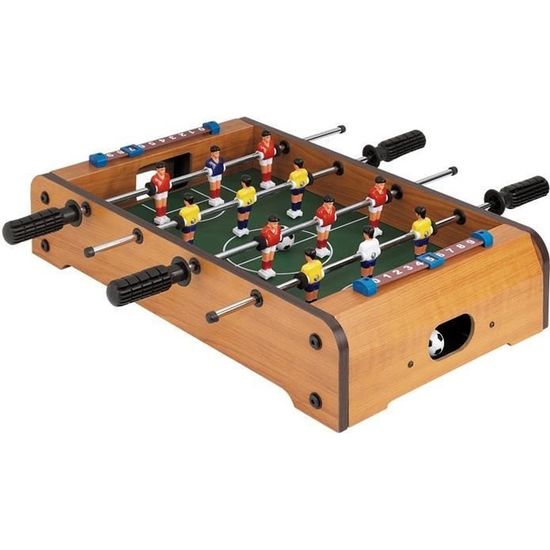 Ancien Jeu Baby Foot de table Vintage TECHNI-FOOT en Bois