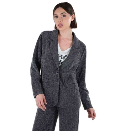 Veste Blazer Courte Femme Chic Et élégant à Col Rabattu Veste De Costume Manches Longues Business Slim Fit Couleur Unie Devant Ouvert Manteau Veste De Travail Cardigan Bureau Affaires OL Veste