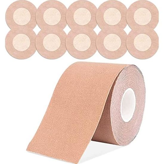 Bande Adhésive Poitrine Pharmacie Boob Tape Remonte-sein Adhésif - Bande Invisible Réutilisable Pour Tenues Dos Nu Soutien Sans Bretelles