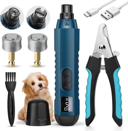 Coupe Ongle Chien Electrique, Lime à Ongle pour Chat Chien Petit Animal