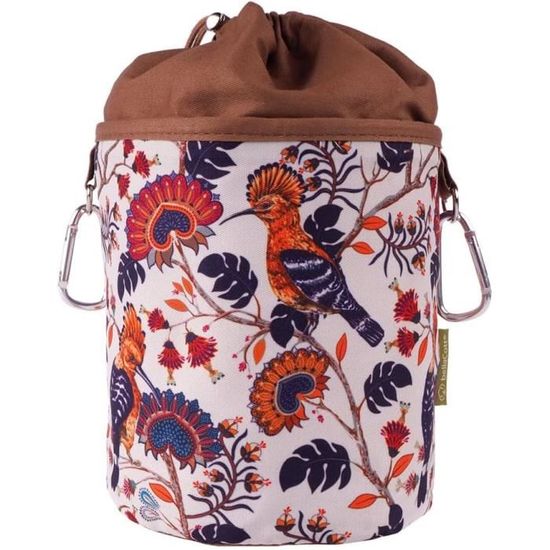 Sac à Pinces à Linge Avec Crochets - Tissu Oxford Imperméable Noir Taille L - Rangement Intérieur Extérieur