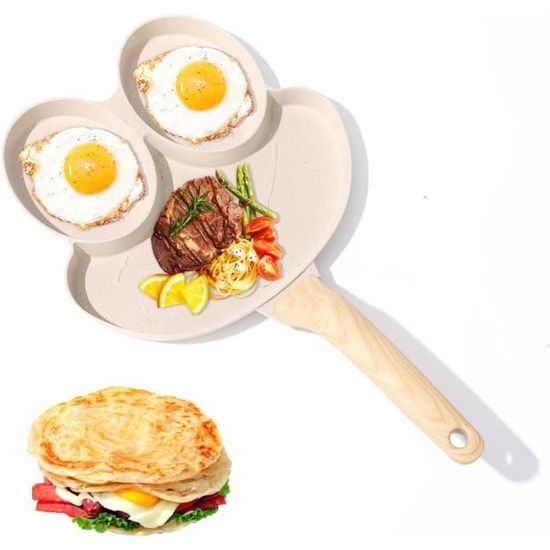 Mini Poêle à Frire Anti-adhésive 12cm - Idéale Pour Œufs Frit, Omelettes Et Mini Pancakes - Revêtement Fer Noir Pratique Et Portable
