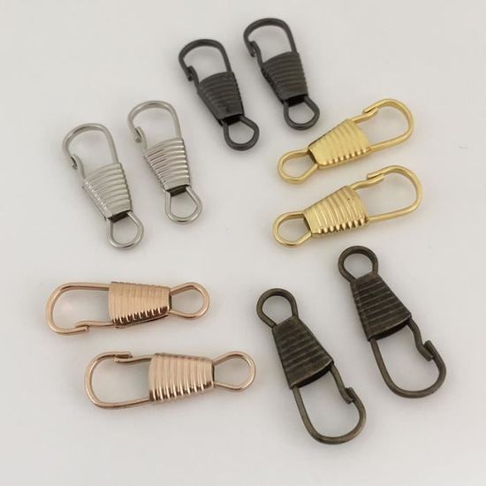 Lot De 4 Tirettes De Remplacement Pour Valises - Double Couche Anti- Effraction, Trou Pour Cadenas - Réparation Rapide Et Sécurisée