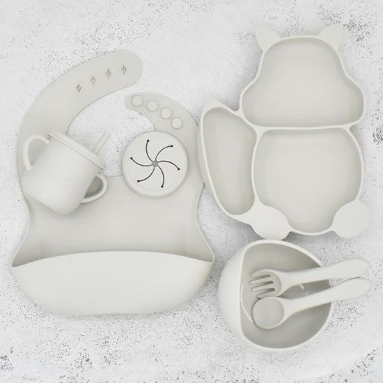 Nohlerlife Tasse D'apprentissage En Silicone Pour Tout-petit, Tasse De Sevrage LED Pour Bébé Avec Double Poignée, Tasse Ouverte Pour Bébé, Incassable, 200 Ml, 6 Mois Et Plus (nuage