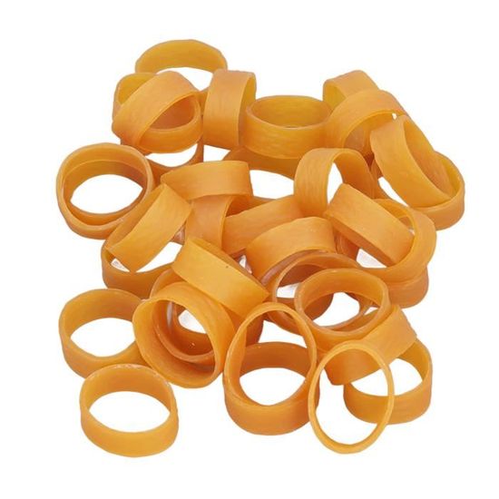 Alevar Bandes élastiques en caoutchouc Para 100%, diamètre 120 mm, épaisseur 1,5 mm, couleur naturelle, emballage en enveloppe de 1 kg Alevar Bandes élastiques en caoutchouc Para 100%, diamètre 120 mm, épaisseur 1,5 mm, couleur naturelle, emballage en enveloppe de 1 kg