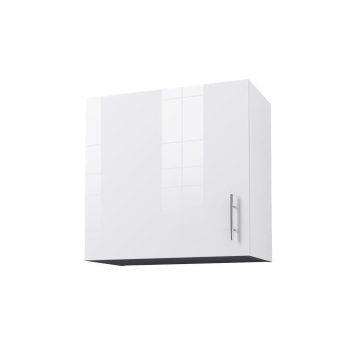 Meuble Cuisine Blanc Brillant Achat Vente Pas Cher