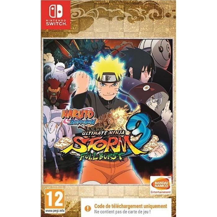 Naruto Ultimate Ninja Storm 3 Full Burst Jeu Nintendo Switch - Code in a box