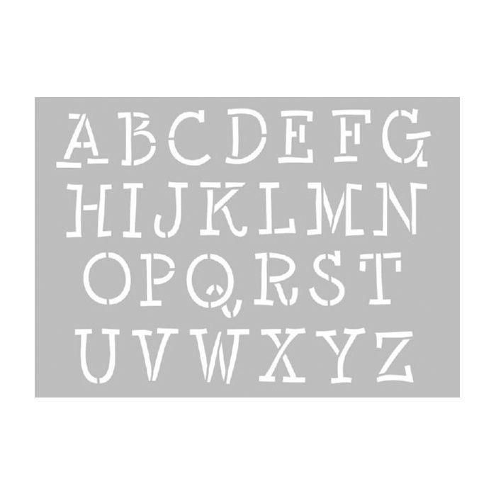 Artemio - Pochoir à lettres majuscules