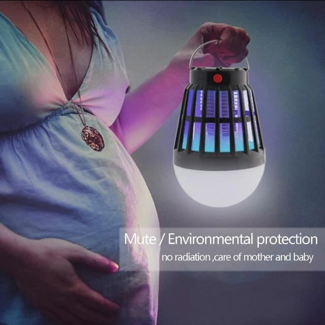 Lampe Anti Moustiques Lampe Camping Lanterne Camping Anti Moucheron Etanche avec 2200mAh Batterie Rechargeable