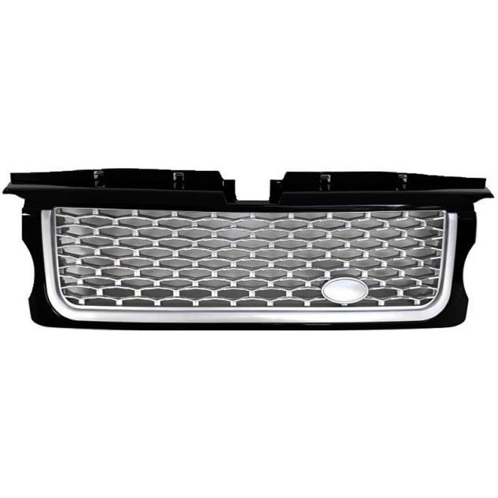 CALANDRE NOIR BRILLANT + SILVER NID D'ABEILLE RANGE ROVER SPORT L320 PHASE 1 DE 06/2005 A 08/2009