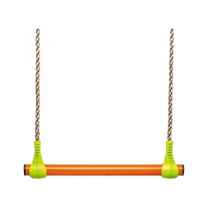 Trapèze métal - vert et orange - pour portique 1,90 à 2,50m - TRIGANO