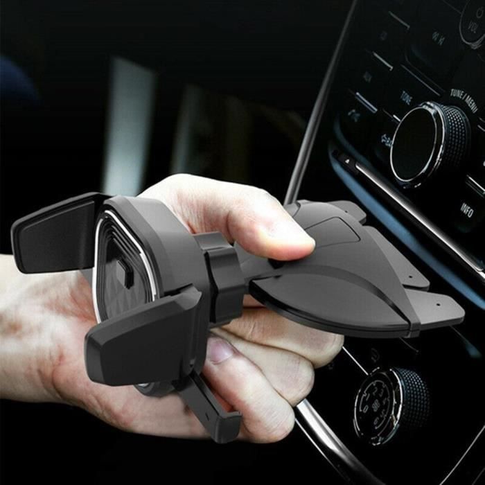 FIXATION TELEPHONE - SUPPORT TELEPHONE 360 Rotation universel de Degrés De CD De Fente Voiture Support