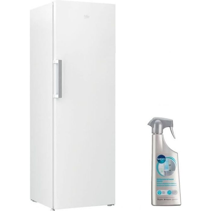BEKO Congélateur armoire vertical blanc Froid ventilé 277L autonomie 18h No Frost