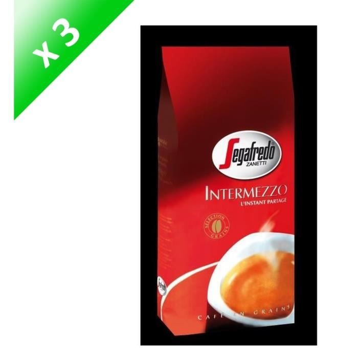 INTERMEZZO Lot de 3 Cafés Selection Grain - 1 kg