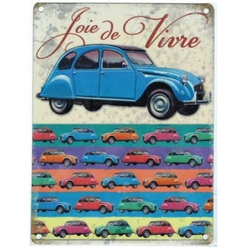 plaque métal 20x15 cm citroen 2cv France 2