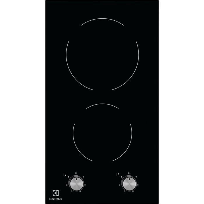 Electrolux EHF3920BOK, Intégré, Plaque avec zone à induction, Verre-céramique, Noir, 1200 W, 14,5 cm