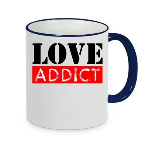 mug - Céramique - Bleu fonce LMK LOVE ADDICT