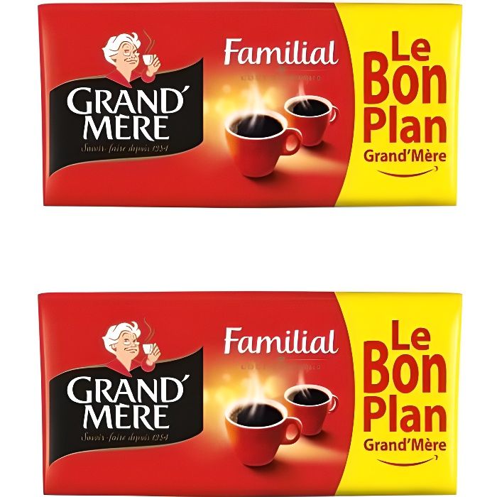 [ lot de 2] Café moulu grand mère familial x4 - 250g