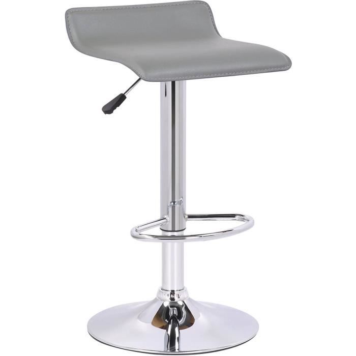 Lot de 2 tabourets de bar -Cosmo- - Gris