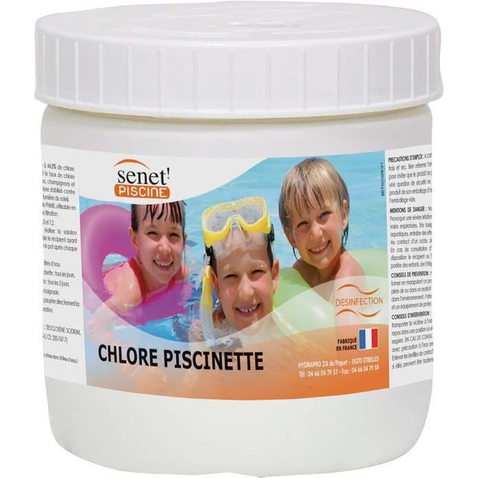 Chlore piscine hors sol - 500g