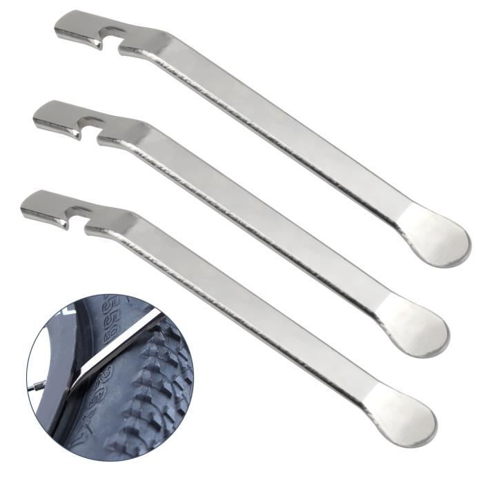 YYUU 3 Pièces Tire Outil De Réparation Pneu Métal Kit Élargissement Et Épaississement pour Le Changement De Pneu De Voiture De Vélo De Moto De Vélo Levier De Pneu 