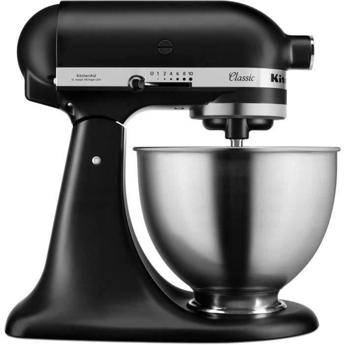 KITCHEN AID - Robot pâtissier multifonction à tête inclinable 4,3L + Accessoire taille-légumes en spirales (peler, évider, trancher)