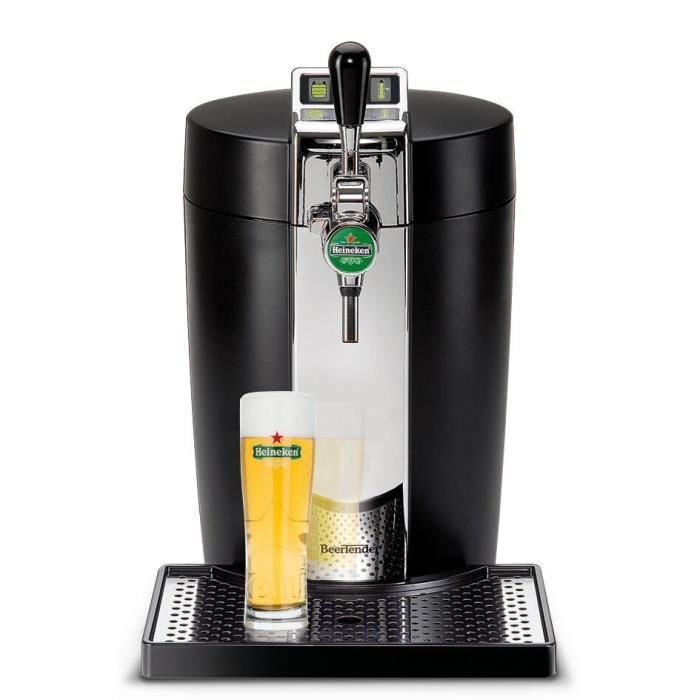KRUPS BEERTENDER VB700800 Machine à bière pression, Tireuse à bière compatible avec fut 5L, Indicateur température et volume restant
