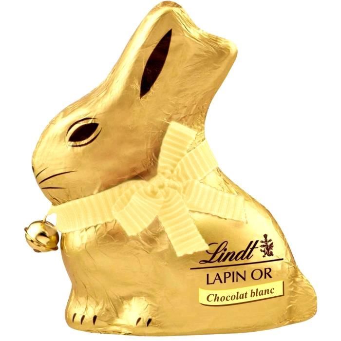 LINDT Lapin Or Chocolat blanc 100g