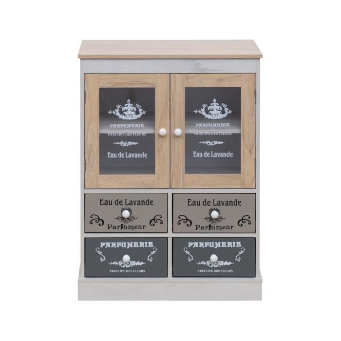 Armoire à vitrines beige - LE SABLÉ