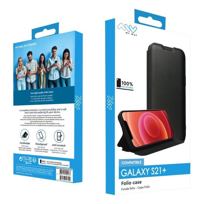 MYWAY Folio stand pour Samsung Galaxy S21+