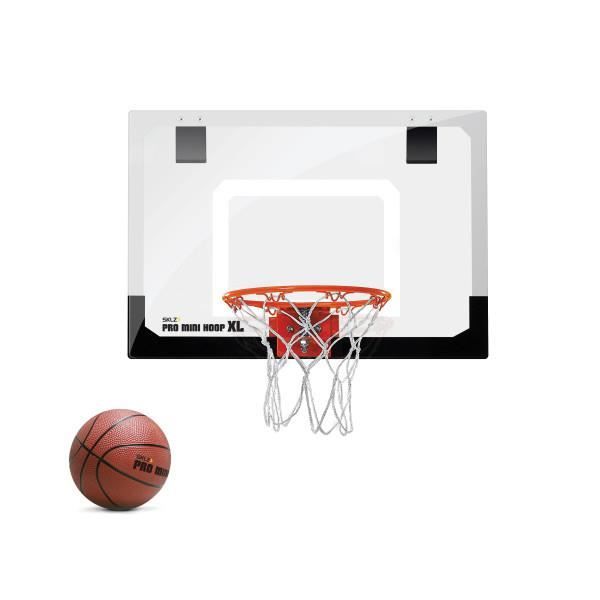 Mini panier de basketball SKLZ Pro Mini Hoop XL, à accrocher au mur ou à porte pour jouer avec une balle en mousse dans la maison