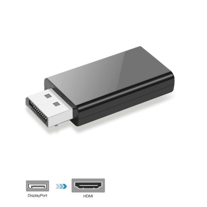 Affichage Homme Port DP vers HDMI femelle adaptateur convertisseur pour PC portable portable Macbook projecteur