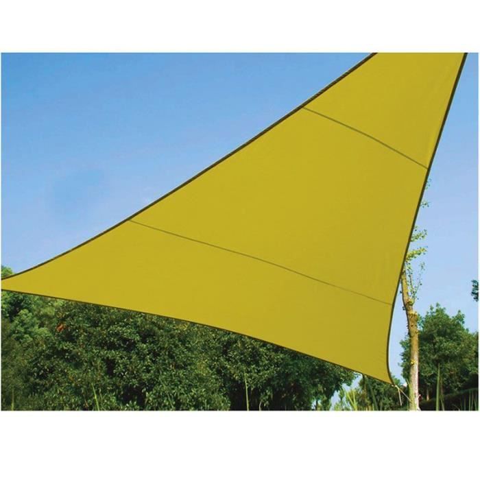 Voile d'ombrage triangle  5 m verte 5 x 5 x 5 m