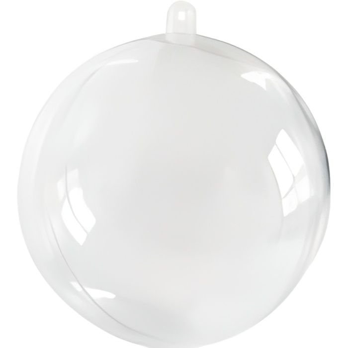 10 Boules Transparentes 8Cm