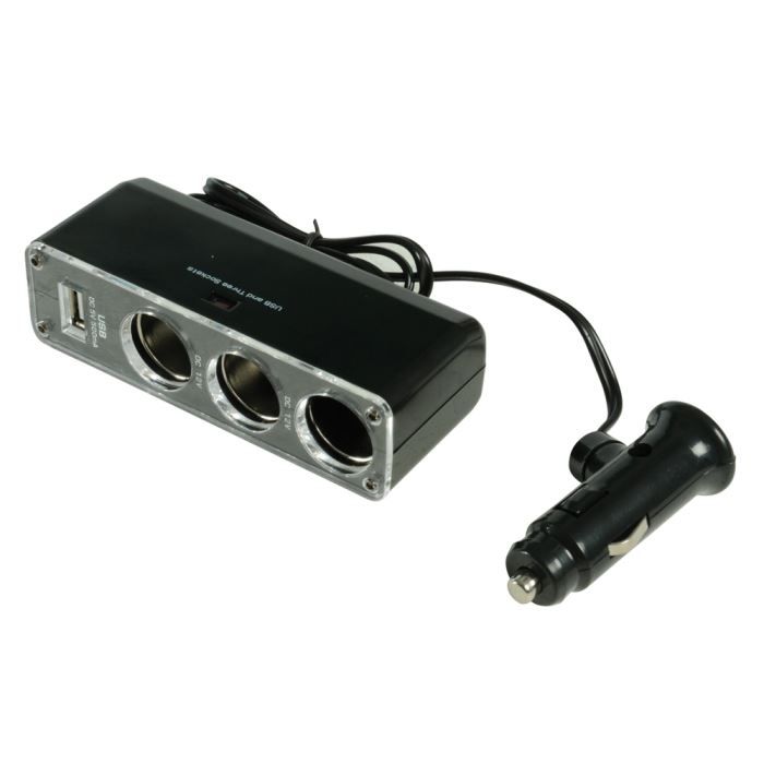 MULTIPRISE ALLUME-CIGARE À PORT USB SORTIE 12 V…