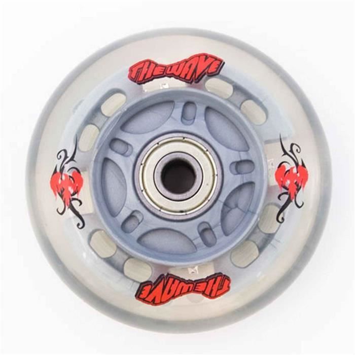 roue waveboard STREET SURFING kit de 2 neon white 82a abec578mm 78mm Blanc