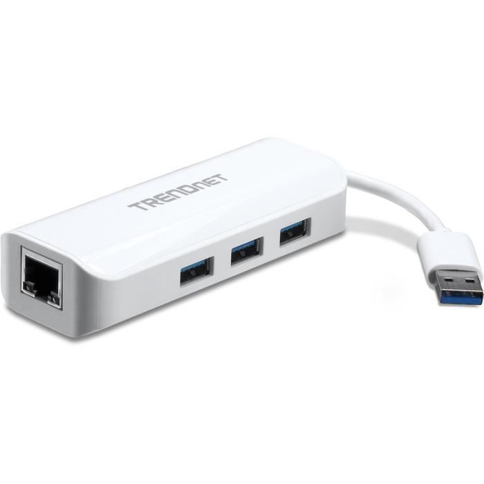 TRENDnet adaptateur USB3.0 vers Gigabit + hub