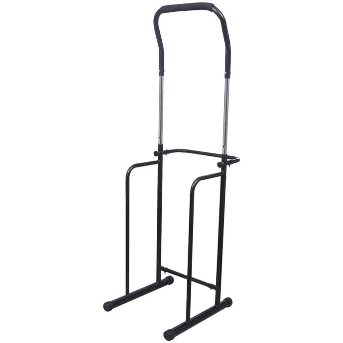 Station à dips réglable 175-224 cm Noir
