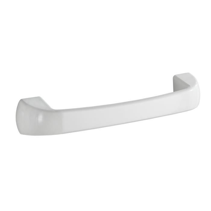 WENKO Barre d'appui WC Pure, Poignée murale Salle de Bain, fixation murale, Plastique, 28,5x5x6,5 cm, blanc