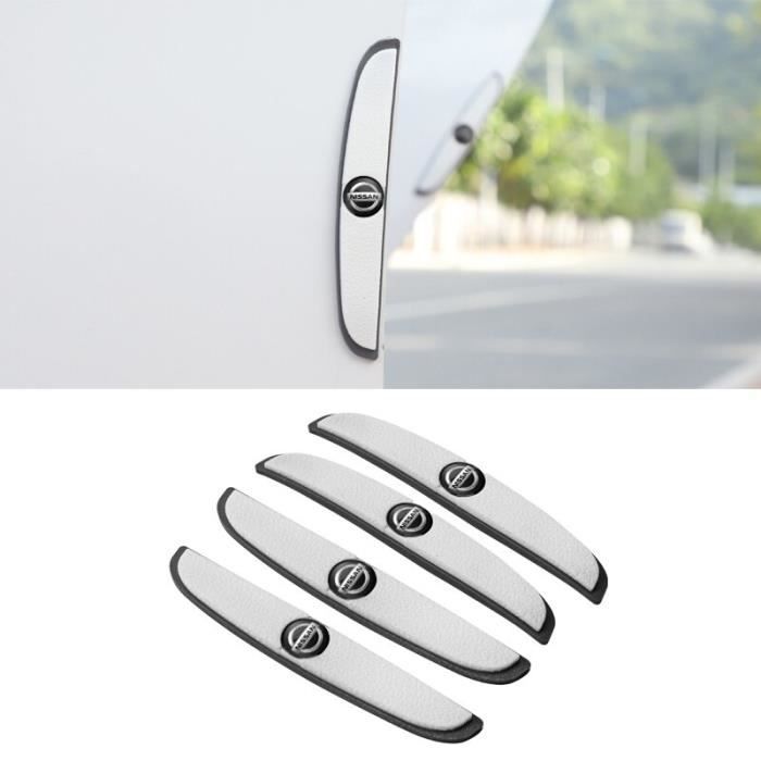 White -Bande de protection pour pare chocs de porte de voiture, 4 pièces, accessoires pour Nissan Juke Cube D21 Dualis Elgrand Lucin