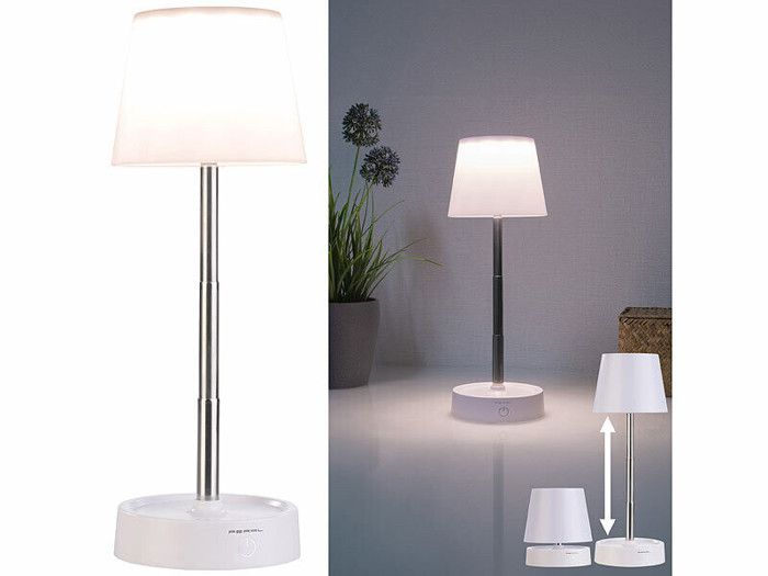 Lampe de table - Pearl - Télescopique - Rechargeable - LED - 80 lumens Lampe de table - Pearl - Télescopique - Rechargeable - LED - 80 lumens