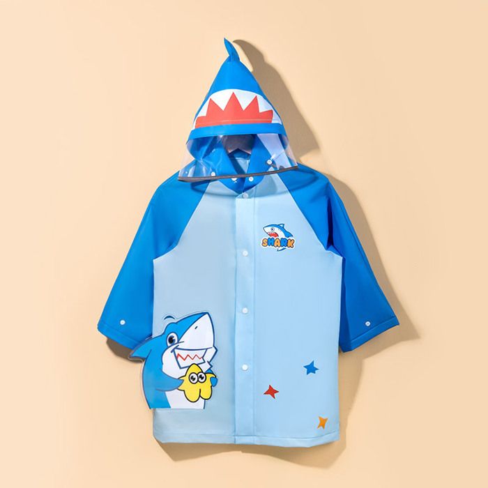 Poncho De Pluie Enfant 140 Cm - Avec Capuche Et Poche Pour Sac à Dos - Polyester Imperméable - Unisexe