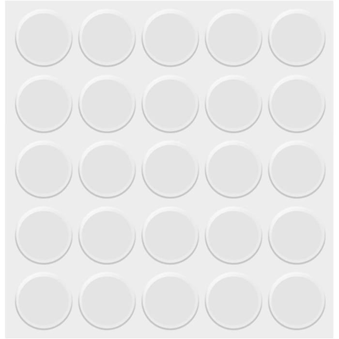 25 Pièces Patins Silicone Transparent Tampons de Meubles en Silicone Amortisseur Porte Placard Amortissement du Bruit