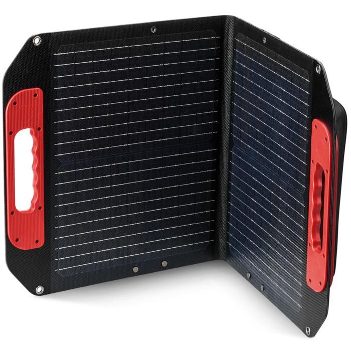 Einhell Panneau solaire portable et pliable pliable avec 1x XT60 et 1x câble USB C