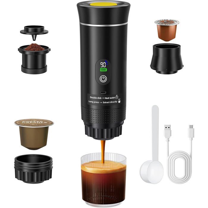 Machine À Café Portable Machine À Expresso 3 En 1 Sans Fil[YC99] - Diane confort